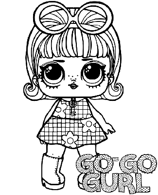 Kolorowanka lalka Go-Go